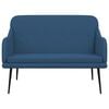 vidaXL Banco 110x76x80 cm tecido azul