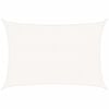 vidaXL Para-sol estilo vela 160 g/m&sup2; 2,5x3,5 m PEAD branco