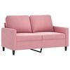 vidaXL 3 pcs conjunto de sof&aacute;s com almofadas veludo rosa