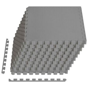 vidaXL Tapete de Fundo para Piscina 40 unid. Cinzento 14,4 m&sup2;