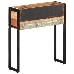 vidaXL Vaso/floreira 60x20x68 cm madeira recuperada maci&ccedil;a