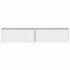 vidaXL Armários de parede 2 pcs 80x30x35 cm pinho maciço branco