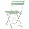 vidaXL Cadeira Dobrável de Jardim 2 pcs Verde 42 x 46 x 82cm Aço