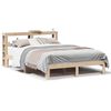 vidaXL Estrutura cama c/ cabeceira 120x190 cm pinho maci&ccedil;o