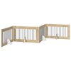 vidaXL Port&atilde;o dobr&aacute;vel para c&atilde;es com suportes 4 pcs Carvalho Sonoma
