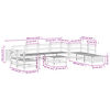 vidaXL 11 pcs conjunto sof&aacute;s jardim madeira abeto-de-douglas