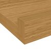 vidaXL Prateleira de Parede com prateleira 4 pcs Bege 40 x 9 x 3 cm
