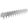 vidaXL Acabamento para Gramado 10 pcs 103 x 20 cm A&ccedil;o Prateado