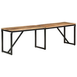 vidaXL Banco 160x35x46 cm madeira de mangueira maci&ccedil;a