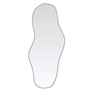 vidaXL Espelho de parede 60x25 cm prateado