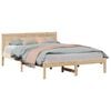 vidaXL Estrutura da Cama Castanho 150 x 200 cm Madeira de pinho maci&ccedil;a