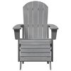 vidaXL Cadeira Adirondack Cinzento-claro 82 x 74 x 92 cm HDPE