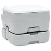 vidaXL Vaso Sanit&aacute;rio de Camping Cinza e Branco 41,5 x 36,5 x 30 cm