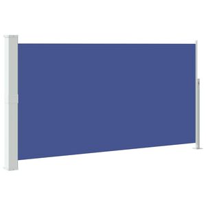 vidaXL Toldo lateral retr&aacute;til para p&aacute;tio 170x300 cm azul