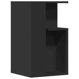 vidaXL Mesa de apoio 35x35x60 cm derivados de madeira preto