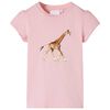 vidaXL T-shirt de crian&ccedil;a rosa-claro 104