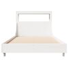 vidaXL Cama sem colch&atilde;o 100x200 cm madeira de pinho maci&ccedil;a branco