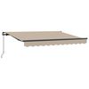 vidaXL Toldo Retr&aacute;til Manual Bege 250 x 200 cm tecido