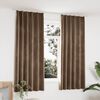 vidaXL Cortinas blackout com ganchos 2 pcs 140x175 cm veludo bege