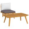 vidaXL 2 pcs conjunto lounge de jardim c/ almofad&otilde;es ac&aacute;cia maci&ccedil;a