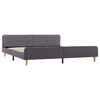 vidaXL Estrutura de cama em tecido 180x200 cm cinzento-claro