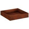 vidaXL Vaso de Jardim Ferro Enferrujado 80 x 80 x 20 cm A&ccedil;o Corten