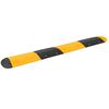 vidaXL Lomba 226x32,5x4 cm borracha preto e amarelo