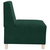vidaXL Poltrona sem bra&ccedil;os 55 cm veludo verde-escuro