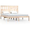 vidaXL Estrutura de cama 160x200 cm pinho maci&ccedil;o