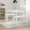 vidaXL Mesa de jantar Branco 80 x 80 x 75 cm