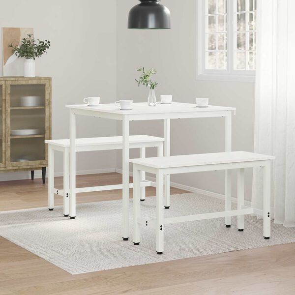 vidaXL Mesa de jantar Branco 80 x 80 x 75 cm