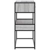 vidaXL Mesa consola 90x35x80 cm derivados de madeira cinzento sonoma