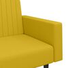 vidaXL Sof&aacute;-cama de 2 lugares veludo amarelo