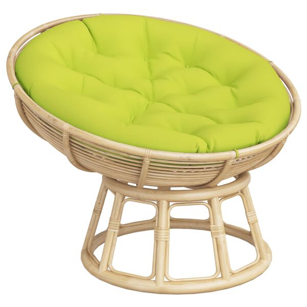 vidaXL Almofad&atilde;o redondo &Oslash; 100 x11 cm tecido oxford verde brilhante