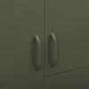 vidaXL Roupeiro 90x50x180 cm a&ccedil;o verde-azeitona