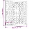 vidaXL Decora&ccedil;&atilde;o p/ muro de jardim 55x55 cm a&ccedil;o corten design &aacute;rabe