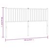 vidaXL Cabeceira de substitui&ccedil;&atilde;o 160 cm metal preto