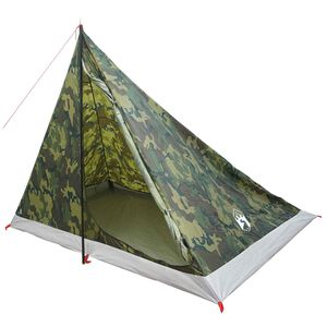 vidaXL Barraca para Caminhadas 4 pessoa Camuflagem
