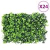 &nbsp;vidaXL Veda&ccedil;&atilde;o de folhas artificiais&nbsp;24 pcs 40x60 cm verde