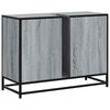 vidaXL Arm&aacute;rio p/ lavat&oacute;rio WC 80x33x60 cm deriv.madeira cinza sonoma
