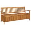 vidaXL Banco de arruma&ccedil;&atilde;o para jardim 170 cm madeira de ac&aacute;cia maci&ccedil;a