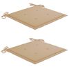 vidaXL Cadeiras de jardim dobr&aacute;veis c/ almofad&otilde;es 2 pcs ac&aacute;cia maci&ccedil;a