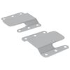 vidaXL Suporte de Montagem Flush 2 Prateado 75 x 66 x 1,4 mm A&ccedil;o