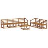 vidaXL Conjunto de Sof&aacute;s para Exterior 8 pcs Natural