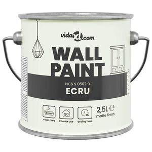 vidaXL Tinta de parede Castanho 2,5 L Impress&atilde;o em parede