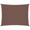 vidaXL Para-sol estilo vela tecido oxford retangular 2x3 m castanho
