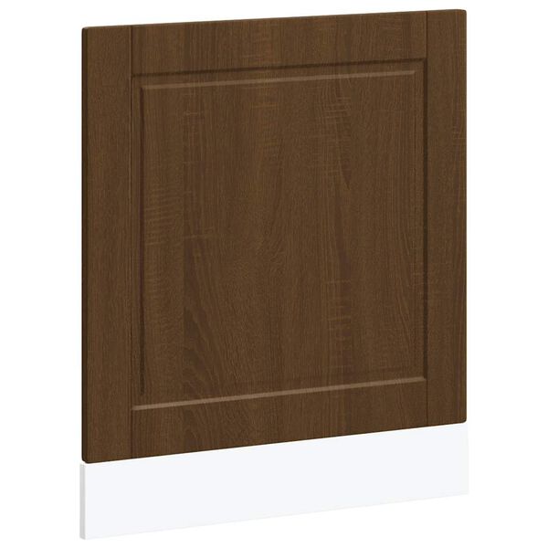 vidaXL Painel m&aacute;quina lavar lou&ccedil;a Porto carvalho castanho 60x1,5x67 cm