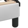 vidaXL Estrutura de cama Viana com LED sem colch&atilde;o 200x200cm branco/preto