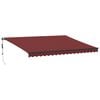vidaXL Toldo retr&aacute;til autom&aacute;tico 450x350 cm bord&ocirc;