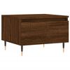 vidaXL Mesa de centro 50x46x35 cm derivados madeira carvalho castanho